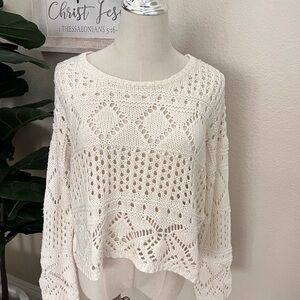 Chic Ivory Knit Cardigan